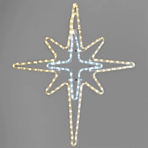 Светодиодная Фигура &#171;Полярная Звезда&#187; 70 x 60 см Тепло-Белая, IP65. Фото 1.