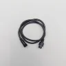 Соединитель 1м для Бахромы, Занавесов и Нитей 220В, Провод Черный Каучук, IP65. Фото 1.