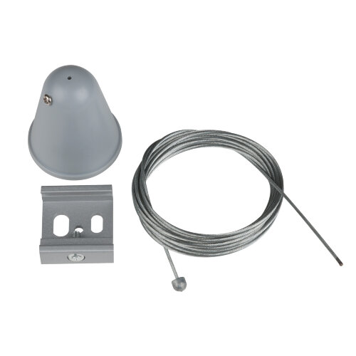 UFB-H41 SILVER 1 POLYBAG Набор для подвесного монтажа шинопроводов, Цвет серебряный, Упаковка полиэтиленовый пакет. - фото 1