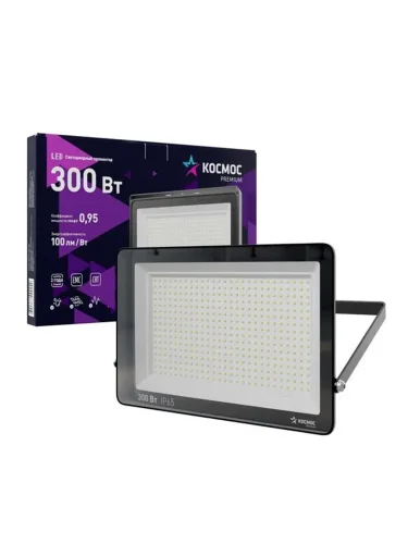 Прожектор светодиодный PREMIUM 300Вт 6500К 30000лм IP65 КОСМОС KOS_PR_LED_300 - фото 2