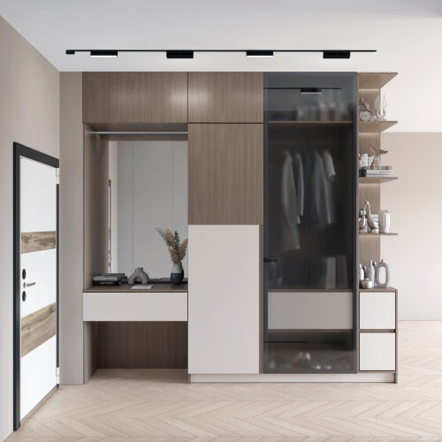 DK5303-BK Светильник для трека Air, серия Linear 3000 со светодиодом, L230*W26*H60мм, 48V DC, 9W, RA?90, 120°, 3000K, IP20, черный, алюминий. Фото 5