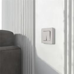 Рамка из поликарбоната на 1 пост Split дымчатый/белый, soft-touch W0013067