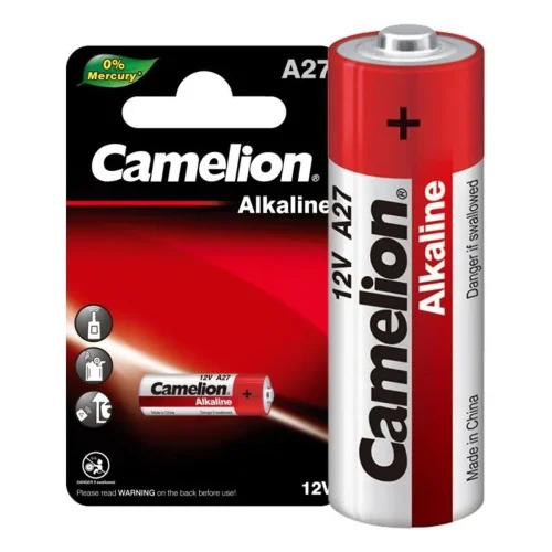 Элемент питания алкалиновый A27/LR27A 12В Mercury Free A27-BP1 для пультов сигнализаций BL-1 (блист.1шт) Camelion 12829 - фото 2