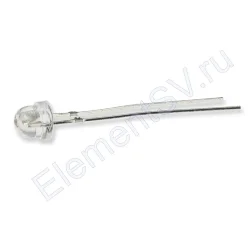 Светодиод ICL-4,8mm LE25 (blue, 600-900 mcd, 120deg., clear)