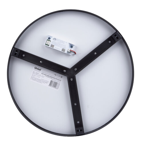 ULO-K40A 30W-4000К-R40 IP40 BLACK Светильник светодиодный накладной, Белый свет 4000K, Диаметр 400мм, Корпус черный - фото 3