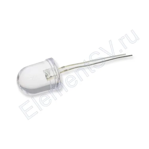 Светодиод ICL-10mm LE31 (red, 6000-8000mcd, clear) - фото.