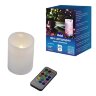 ULD-F052 RGB RC CANDLE Фигура светодиодная «Свеча» на батарейках 2АА (не в/к) 7,5х10 см. 1 светодиод. RGB свет. Пульт ДУ (в/к) TM Uniel - фото