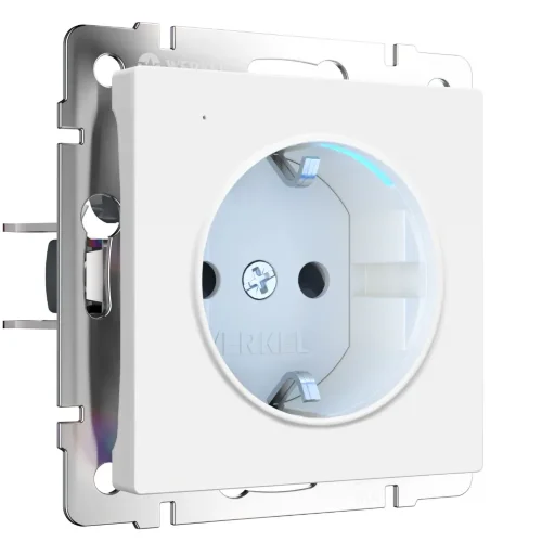Розетка с подсветкой (белый матовый) W1171461 - фото