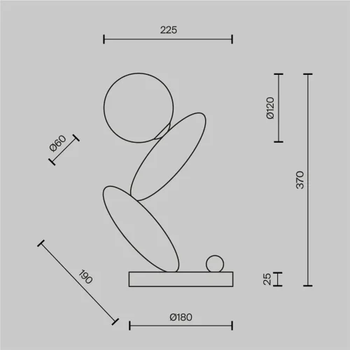 Настольный светильник Resonance 3000К 6Вт (Платина) - фото 9
