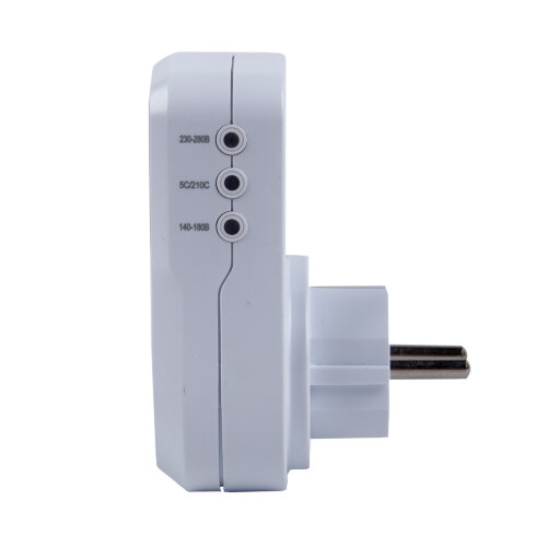 UBR-E35 WHITE Реле напряжения однофазное, 16А, 3500Вт, с заземлением, Белый, TM Uniel - фото 4