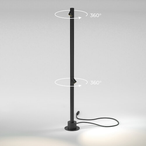 Светильник садово-парковый светодиодный Rone черный - Фото 2