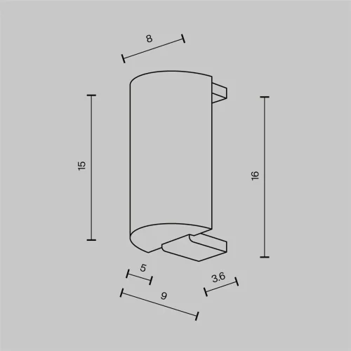 Заглушка торцевая для шинопровода Flarity, 1 шт., черный (Черный) TRA154EC-B - фото 5
