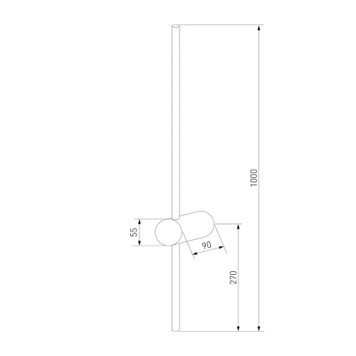 Настенный светодиодный светильник MRL LED 1121 черный - фото 5