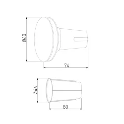 Светильник светодиодный MRL LED 1119 черный (058911)