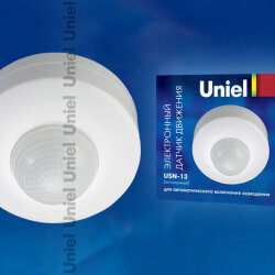 USN-13-360R-1200W-3LUX-12M-0.6-1.5m-s-WH Датчик движения, Картонная упаковка
