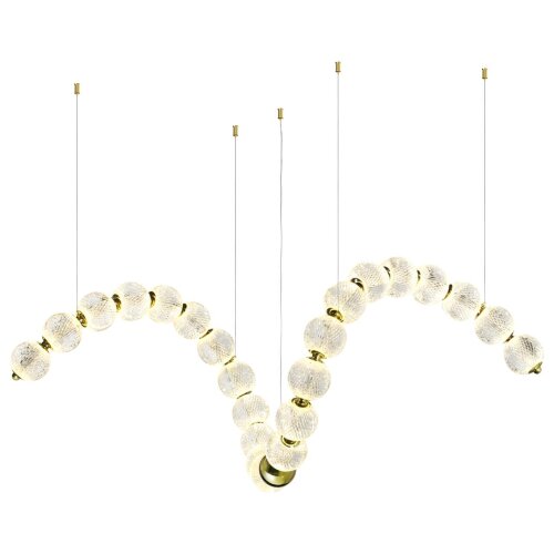 Люстра линейная «ODEON LIGHT» 5008/92L, серия: CRYSTAL (крепление на основание; встраиваемый). Фото 1.