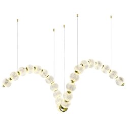 Люстра линейная «ODEON LIGHT» 5008/92L, серия: CRYSTAL (крепление на основание; встраиваемый) - 2 в 1 монтаж: крепление на основание или встраиваемый в потолок драйвер