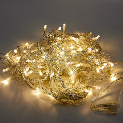 ULD-B50006-880-TTK WARM WHITE IP44 Бахрома светодиодная с эффектом мерцания, 50м, Соединяемая, 880 светодиодов, Теплый белый свет, Провод прозрачный