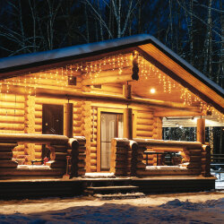 ULD-B50006-880-TTK WARM WHITE IP44 Бахрома светодиодная с эффектом мерцания, 50м, Соединяемая, 880 светодиодов, Теплый белый свет, Провод прозрачный