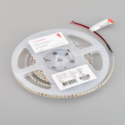 Светодиодная лента RT-А160-5mm 24V Warm2700 (9.6 W/m, IP20, 2835, 5m) (Arlight, Открытый) 037803