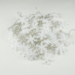 ULD-S0500-050-DTA MULTI IP20 SNOWFLAKES-3 Гирлянда светодиодная Снежинки-3, 5м, 50 светодиодов, Разноцветный свет, Провод прозрачный