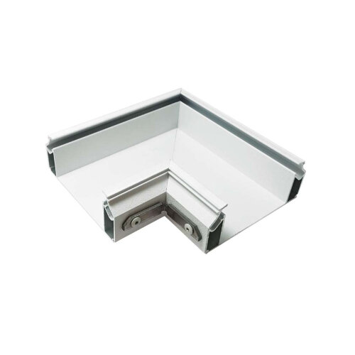 DK5851-WH Угловой элемент профиля Flod для создания декоративных ниш в натяжном потолке, алюминий, белый.