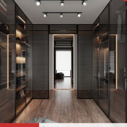 Светильник трековый TR-SOFT-GX53 SB-BS-BL под GX53 дымчатый плафон, черный IN HOME