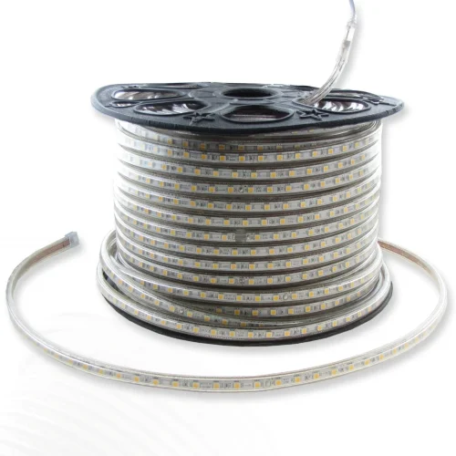 Светодиодная лента 220V 5050 60Led Warm White, 220WW, IP68 - фото II