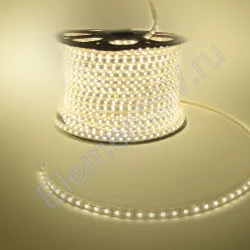 Светодиодная лента 220V 5050 60Led Warm White, 220WW, IP68