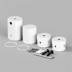 Набор для вертикального накладного монтажа Nemo D25 белый (Белый)