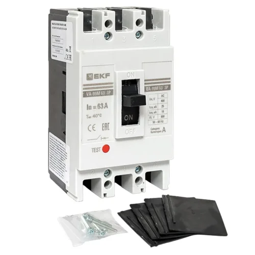 Выключатель автоматический 3п 63/63А 25кА ВА-99М PROxima EKF mccb99-63-63m - фото 3