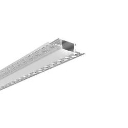 Алюминиевый профиль встраиваемый в гипсокартон 349 (2500*61,5/28,5*14мм с рассеивателем)