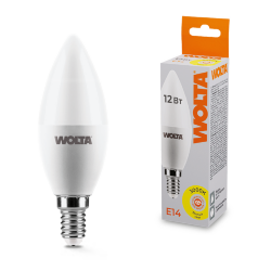 Светодиодная лампа WOLTA 25YC12E14 12Вт 3000K Е14