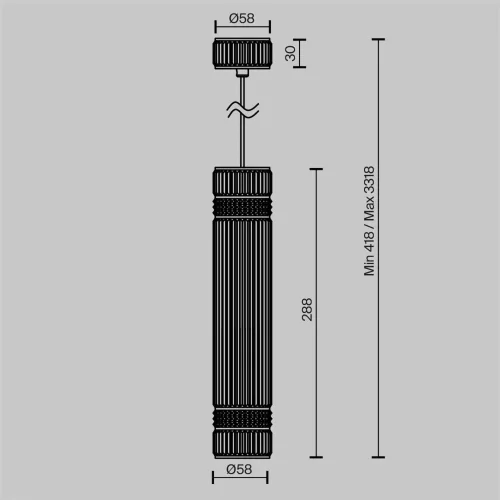 Подвесной светильник Metropolis GU10х1 (Черный) - фото 6