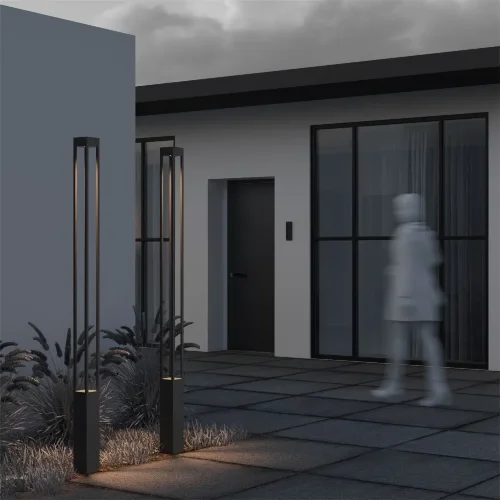 Садово-парковый светильник Elbe 3000К 25Вт IP 65 (Графит) - фото 6