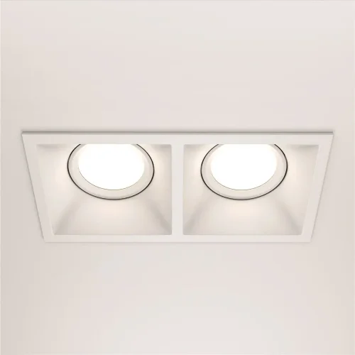 Встраиваемый светильник Dot GU10 2x10Вт (Белый) - фото 5