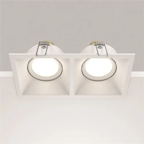 Встраиваемый светильник Dot GU10 2x10Вт (Белый) - фото 6