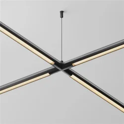 Х-образный вертикальный коннектор для системы Shelf без ввода питания (Черный)