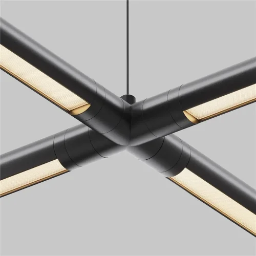 Х-образный вертикальный коннектор для системы Shelf без ввода питания (Черный) - фото 3