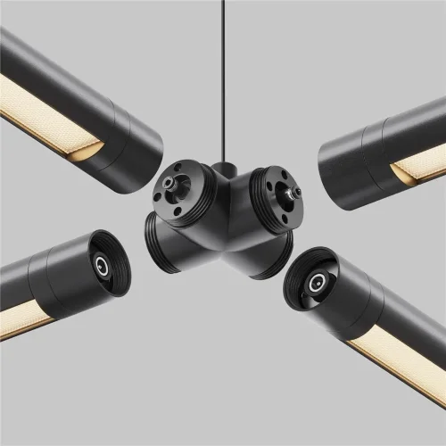 Х-образный вертикальный коннектор для системы Shelf без ввода питания (Черный) - фото 4