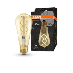 Лампа Эдисон 4.5W/2000K (=25W) DIM E27 | Vintage 1906 Edison GOLD FILAMENT | - OSRAM