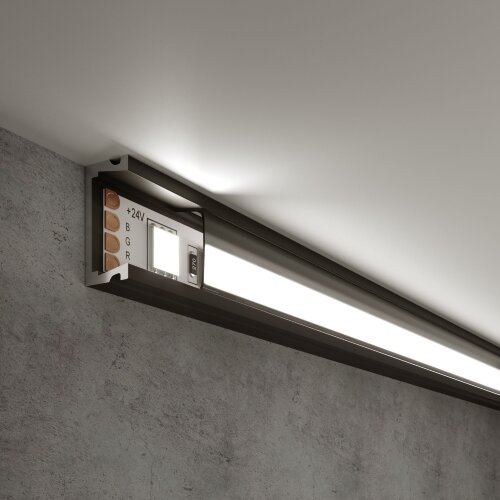 Накладной алюминиевый профиль для светодиодной ленты - фото 1