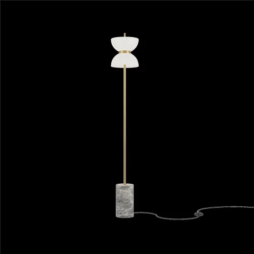 Напольный светильник (торшер) Kyoto 3000К 11Вт (Золото и серый) - фото 3