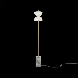 Напольный светильник (торшер) Kyoto 3000К 11Вт (Золото и серый)
