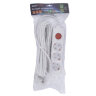 S-GCU3-7B WHITE Удлинитель серии Ultra, шнур 7м., 3 гнезда, 16A, с-з, Белый, TM Uniel - фото 5