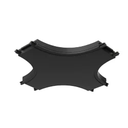 Коннектор питания X-образный Radity черный (Черный)