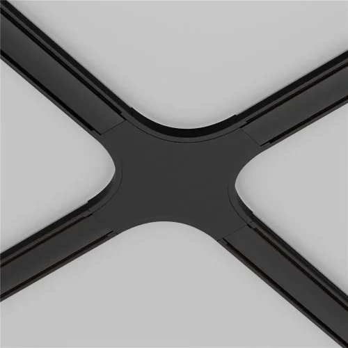 Коннектор питания X-образный Radity черный (Черный) - фото 4