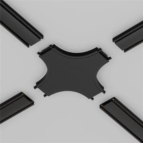 Коннектор питания X-образный Radity черный (Черный) - фото 5