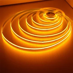 Светодиодная лента COB, 336 chip/m, yellow, 12V, IP20, A236