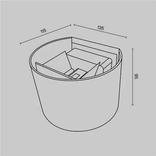 Архитектурная подсветка Fulton 3000К 6Вт IP 54 (Серый) - фото 2